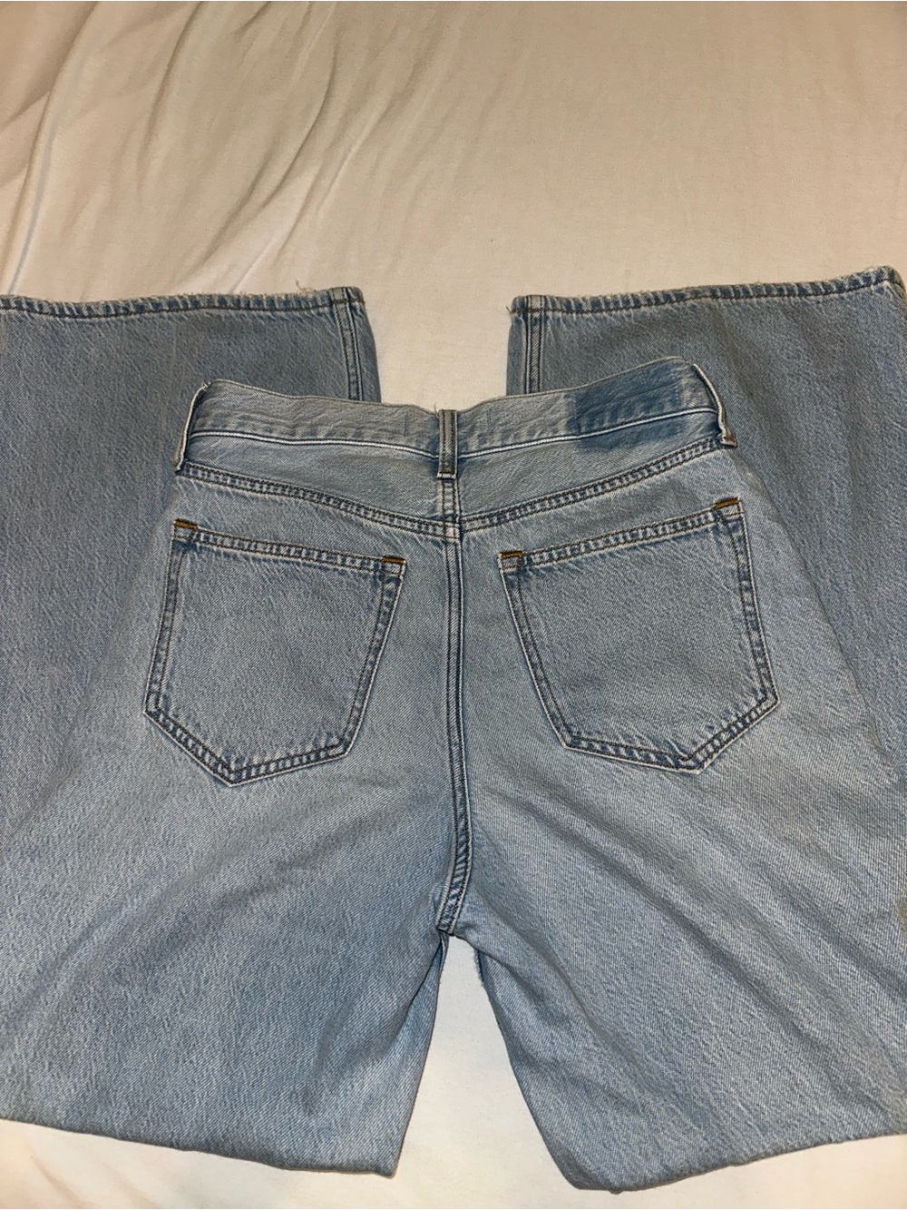 Abercrombie & Fitch Light Blue High Rise Wide Leg